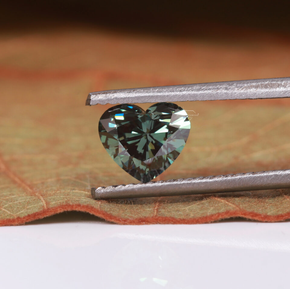 1.00 CT Black Heart Cut Lab Grown Diamond
